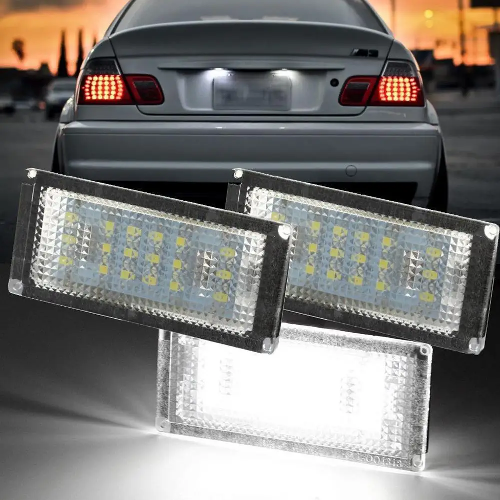 

1 Pair 18-LED Car Rear Number License Plate Light Lamp for BMW 3 Series E46