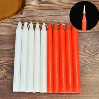 wedding supply red white romantic candle smokeless daily general lighting long pole power outages party thanksgiving candle wax