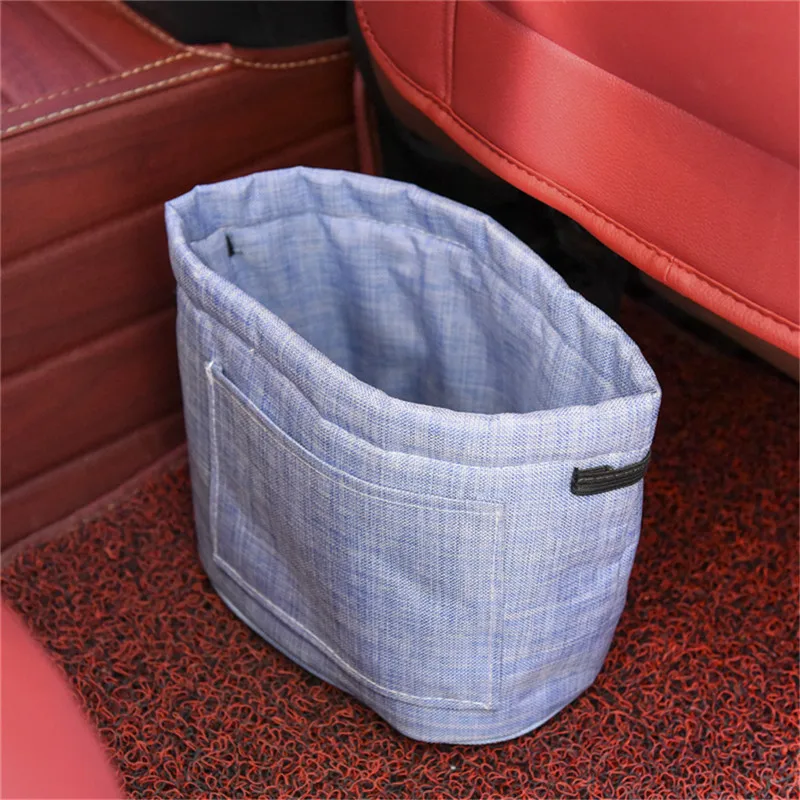 

Car Trash Can Automobile Dustbin Car Garbage Basket Paper Pouch Car Auto Afval Bag For Garbage