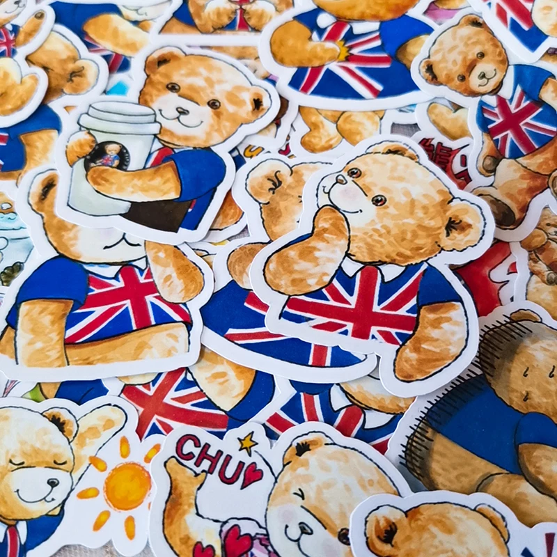 Наклейки для скрапбукинга наклейки &quotМедведь&quot 40 шт. Студенческая этикетка