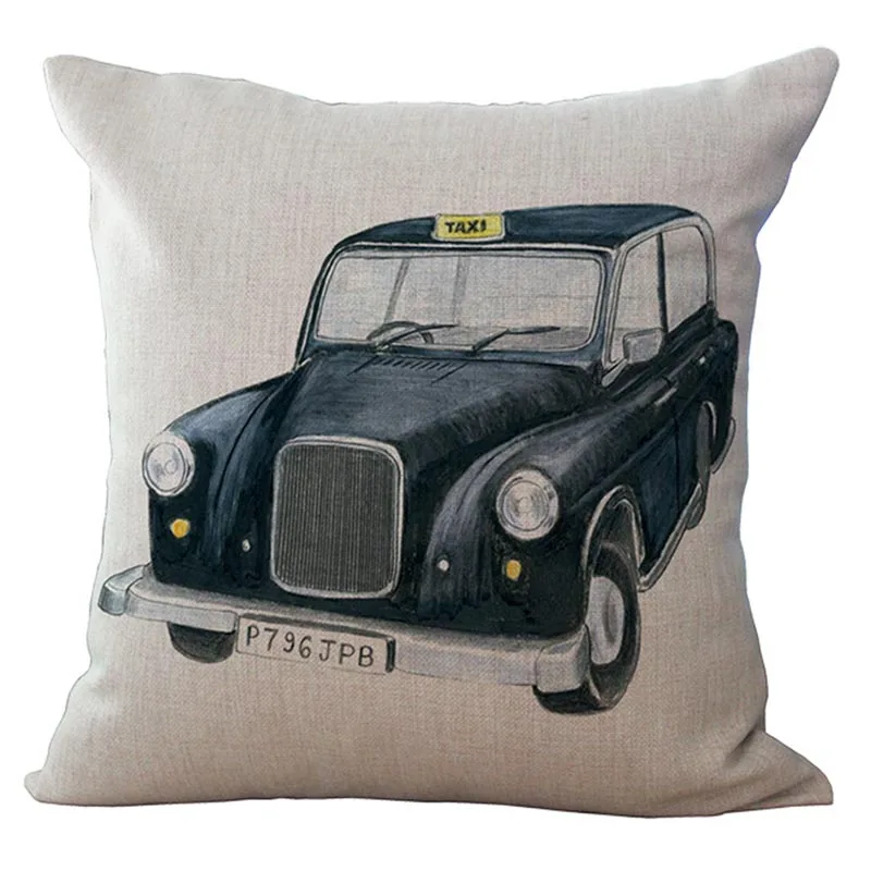 Чехол для подушки 45*45 Ретро автобус диванные офиса наволочки наволочка из
