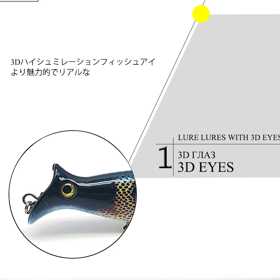 Popper для рыбной ловли искусственная/поддельная/большая приманка рыбные воблеры