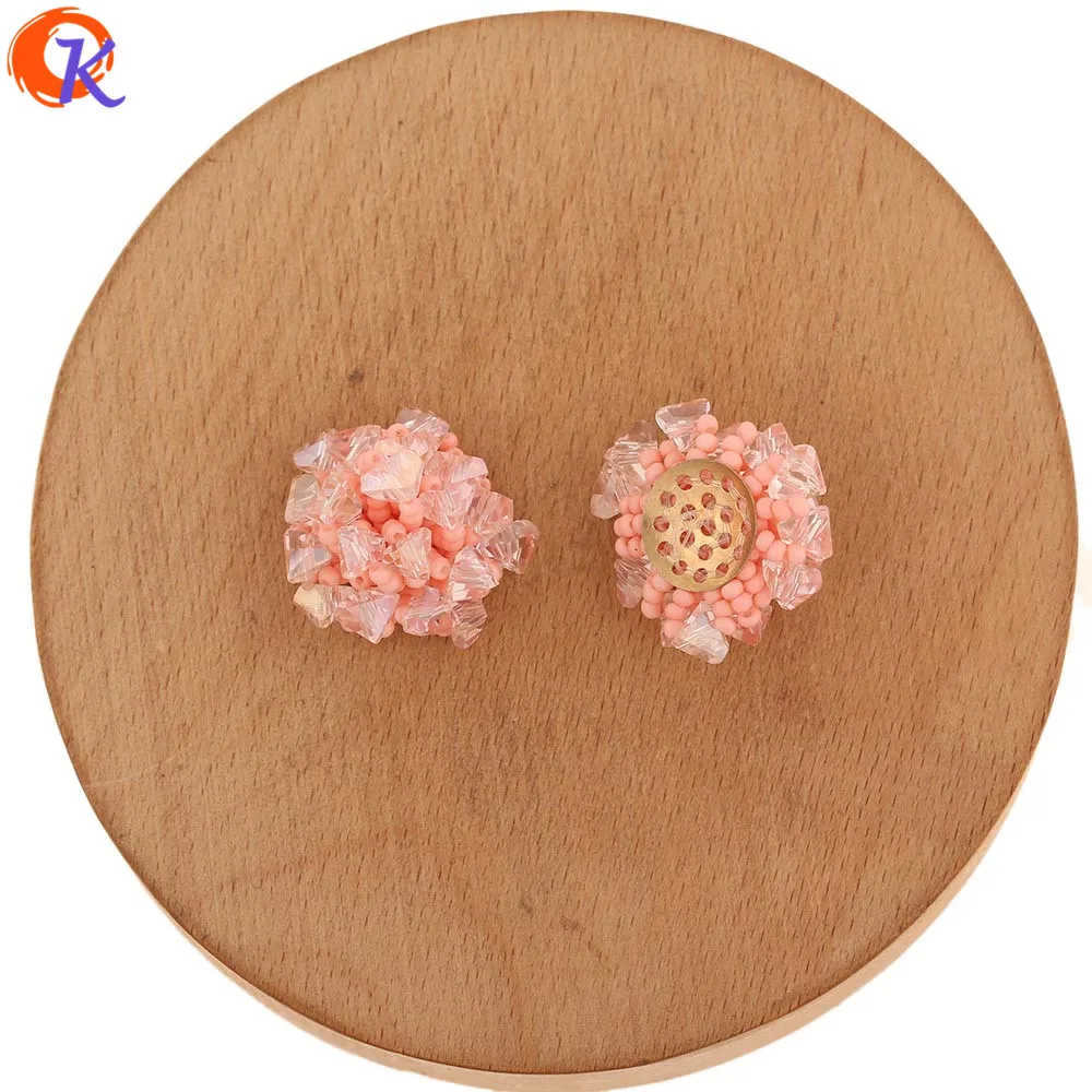 

Cordial Design 30Pcs 20*20MM Jewelry Accessories/Crystal Bead Charms/DIY Making/Crystal Flower Shape/Hand Made/Earring Findings