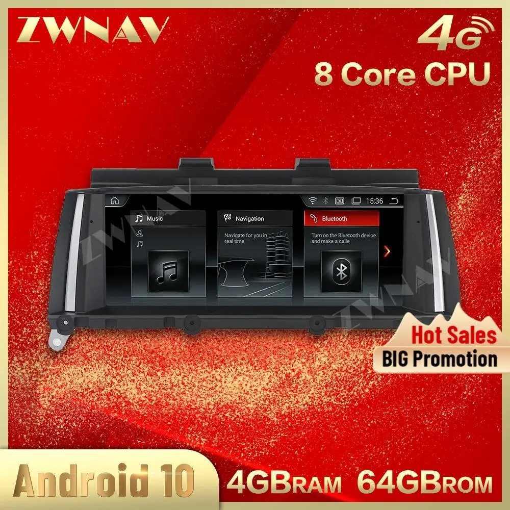 Автомобильный мультимедийный плеер с сенсорным экраном Android 10 0 для BMW X3/X4 F25/26 2014