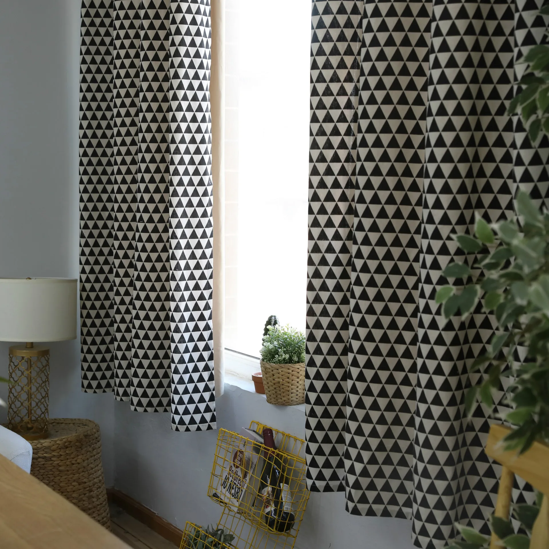 

curtains Cotton linen semi shading linen living room bedroom window curtins for livingroom
