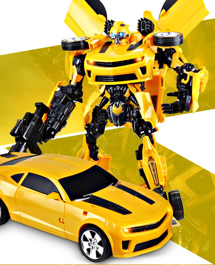 42 см Робокар трансформация bumbles bee Робот Модель автомобиля Классические игрушки экшн-фигурка подарки для детей игрушки для мальчиков музыкальная модель автомобиля
