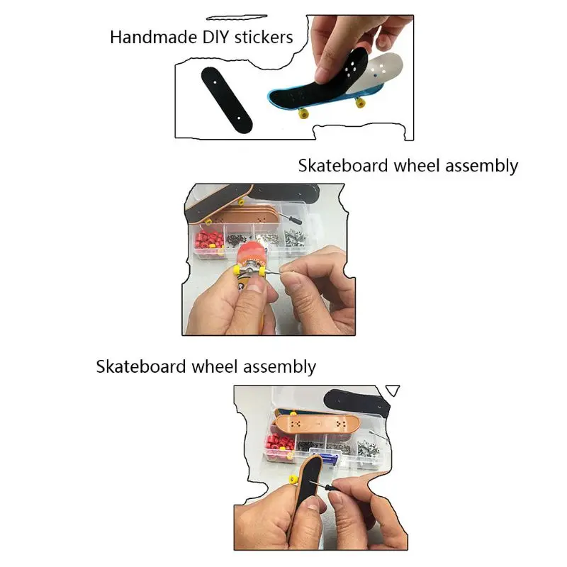 1 Set Plastic Mini Finger Skating Board Table Game Toy Kids Skateboard Children Fingerboard Scooter Skate | Игрушки и хобби