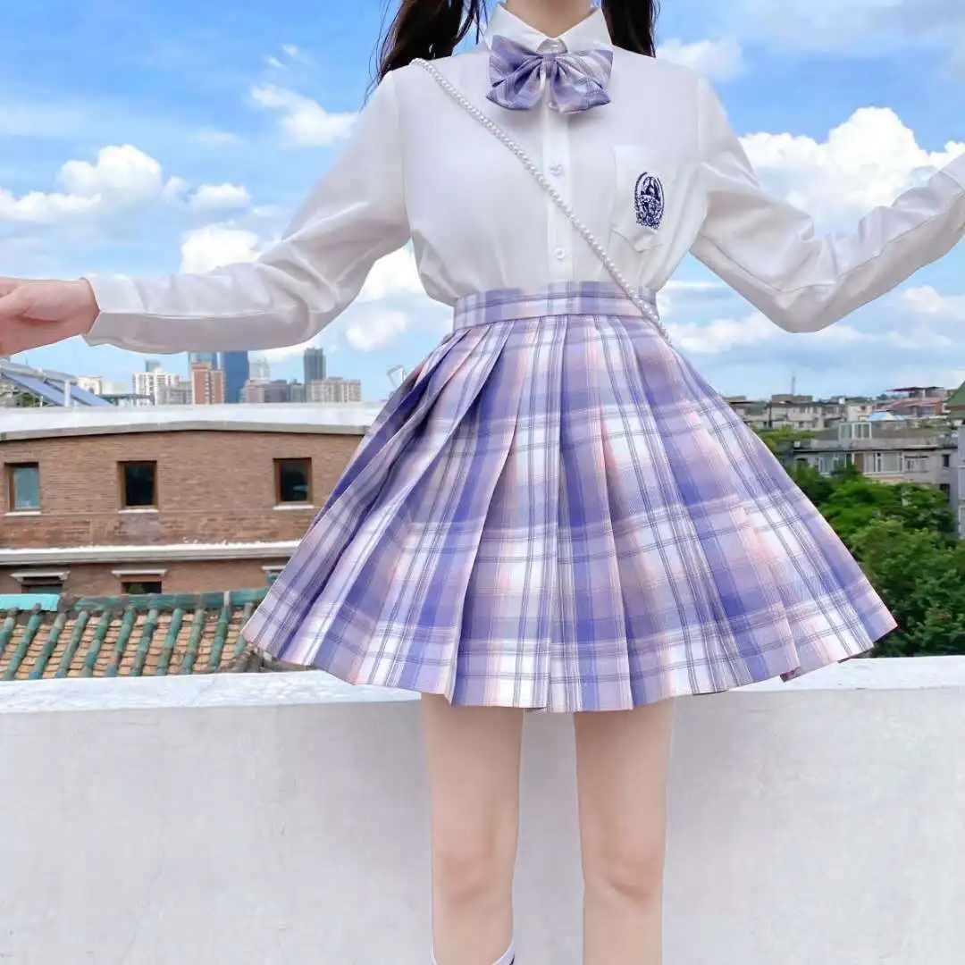 Юбка женская плиссированная с завышенной талией черная Готическая пикантная