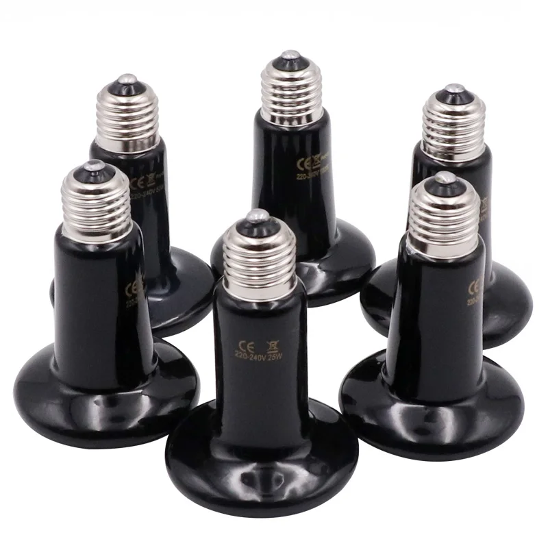 1 шт. нагревательная лампа для домашних животных Черный Инфракрасный