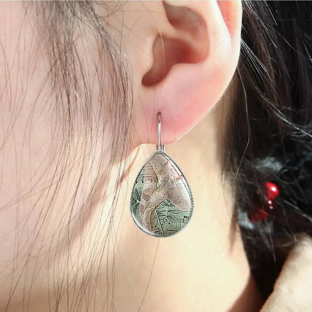 Азиатских 2019 очаровательные балетки серьги для танцовщиц силуэт балерины с