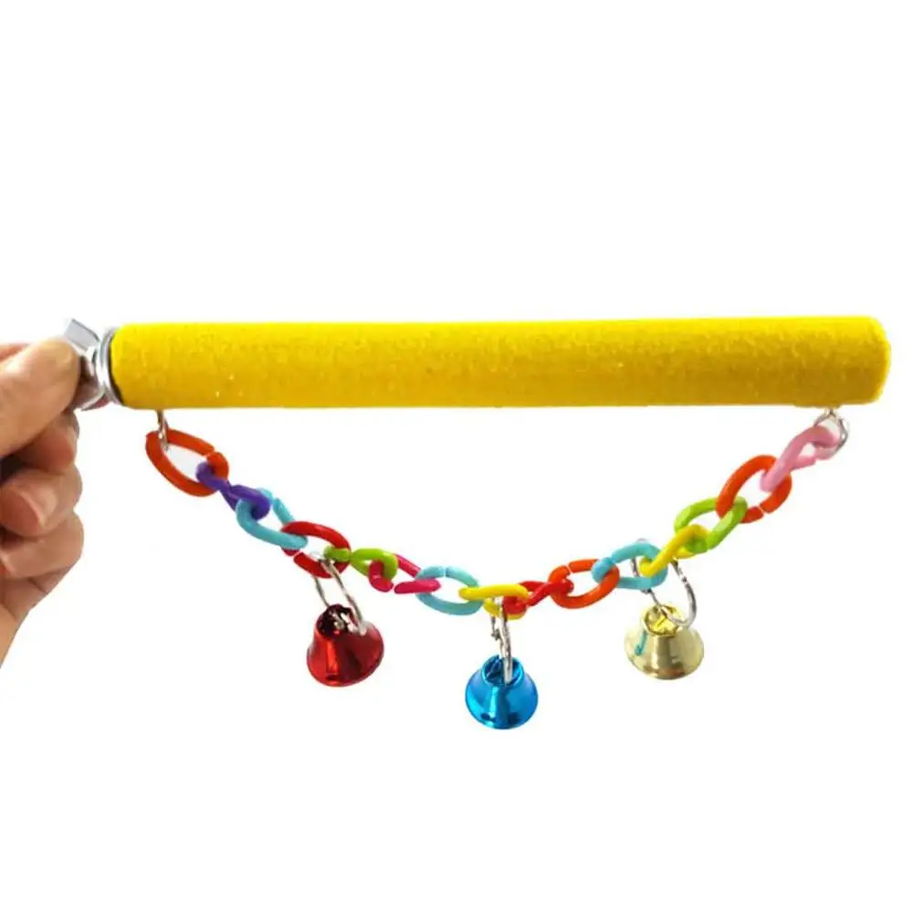 3 пакеты большой Попугай Птицы игрушки качели жевательные с колокольчиками для