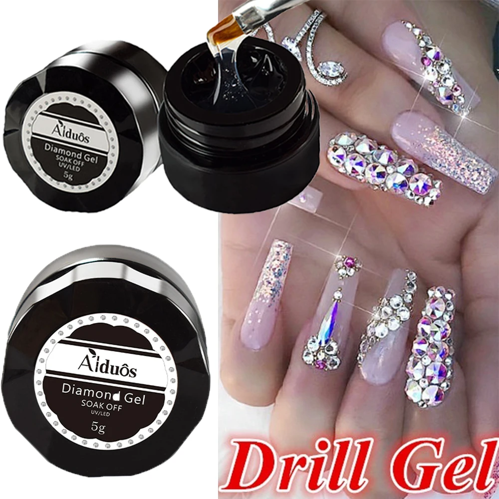 Новые УФ клейкие кристаллы алмазное Лечение ногтей 4 в 1 украшение для Стразы гель