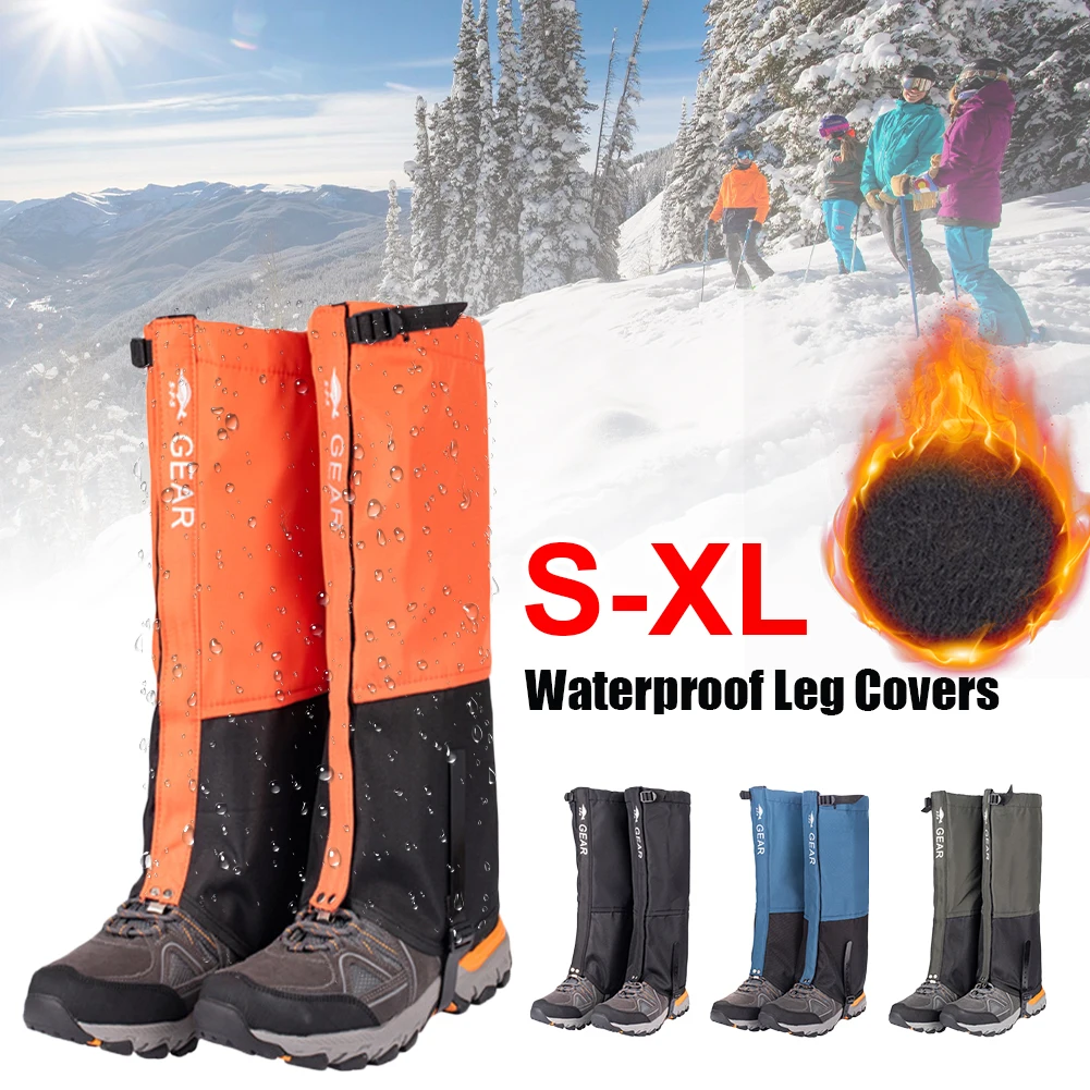 

Unisex Leg Covers Legging Gaiters Waterproof Snow Gaiter High Leg Protection For Outdoor Hiking Camping Skiing Hunting Dropship