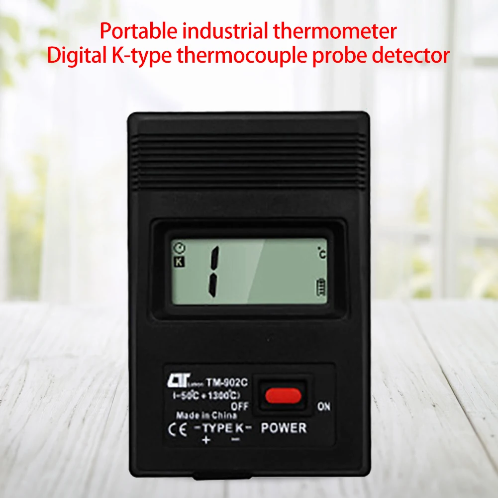

Digital Temperature Meter K-Type Thermocouple Controller Tester Thermograph Wire Meter K Type Thermocouple Probe Detector
