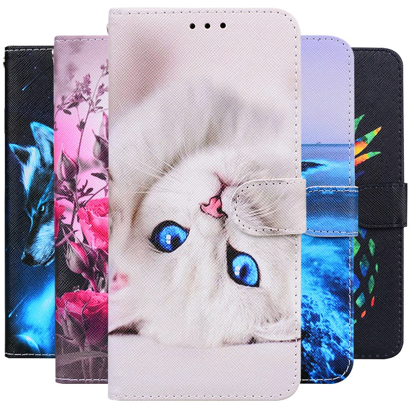 

Flower Leather Flip Case For Xiaomi Redmi 9 9T 9A 9AT 9C NFC 4A 6 6A 7 7A 8 8A Note 4 9 Pro 9S 8T 4X 5 7 8 10 Pro 5 Plus Cover