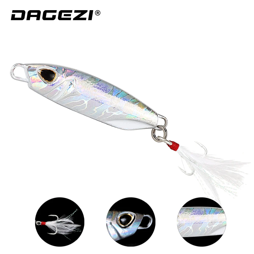 DAGEZI 10 г/15 г/20 г/30 г Металическая дергающаяся приманка для карпа рыболовная морской