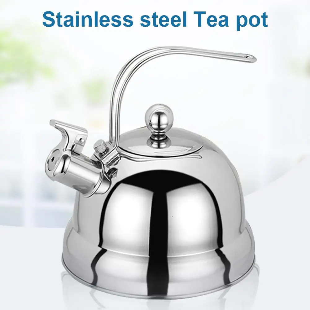 

Толстый газовый чайник, 2500 мл, из нержавеющей стали, со свистком, газовая, индукционная плита