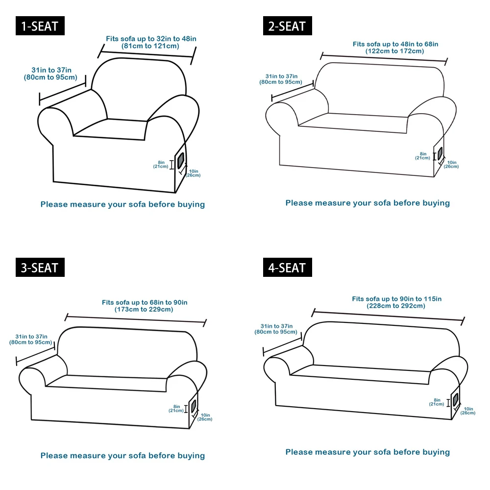 New Suede Fabric Sofa Cover Solid Color Elastic All-inclusive pet-proof Slipcover for Living room Furniture Stretch Couch Capa | Дом и сад