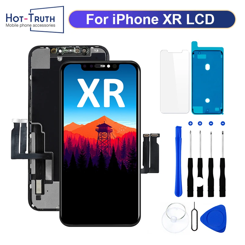 

Новый ЖК-дисплей для iPhone XR, сенсорный дигитайзер в сборе, замена экрана телефона, настоящий тон, высококачественный TFT-дисплей