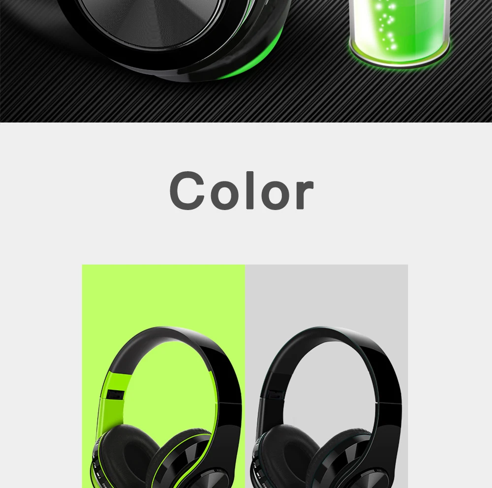 Qh14 Floding Bluetooth 5,0 наушники Игровые наушники с креплением на голову Беспроводная гарнитура Bluetooth HIFI с FM