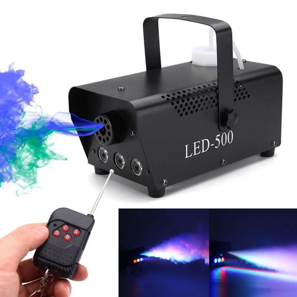 Сценический фотоаппарат с беспроводным управлением 500 Вт дымовая машина RGB