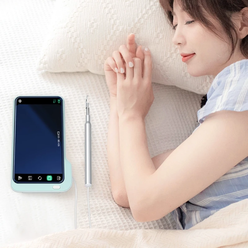 

2021 Новый 5-дюймовый экран 5MP 3,9 мм ушной эндоскоп для удаления ушного воска монитор отоскопа камеры