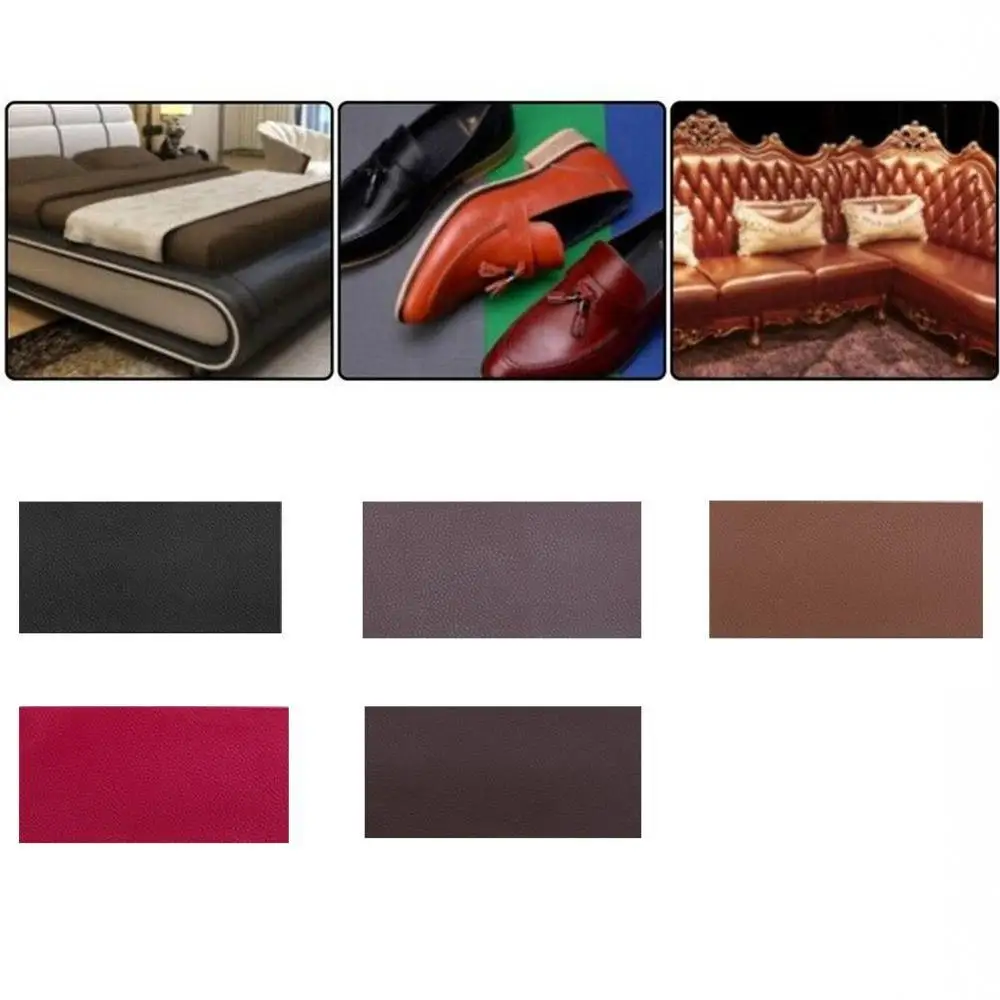 

10x20cm Self Adhesive Stick-on No Ironing Sofa Repairing Leather PU Fabric Stickers Patches Scrapbook Fabric badges