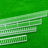 14mm200mm 5pcslot diy sand table model landscape materials plastic fence for train scene and kits toys