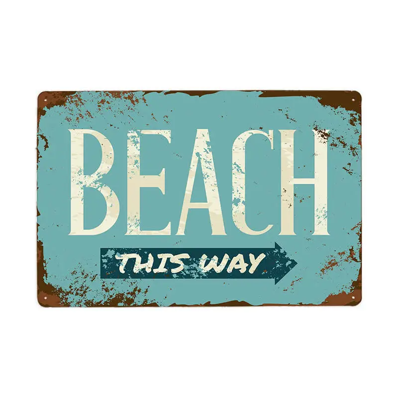 Постер для пляжа Tiki bar Signs Vintage Metal табличка бара декоративное украшение стен кафе