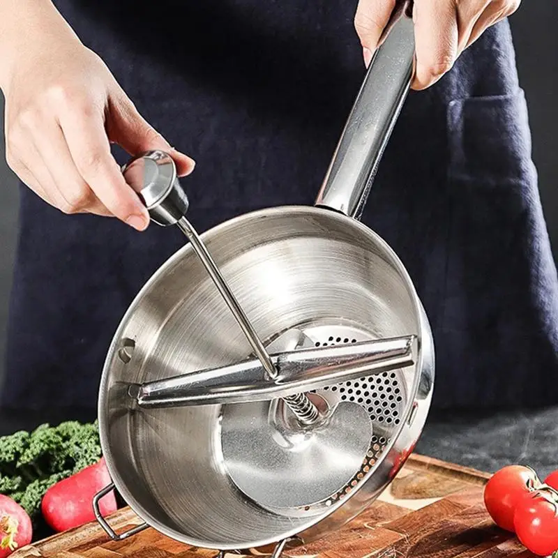 1pc Potato Mashers Ricers Kitchen Cooking Tools Stainless Steel Pressure Mud Puree Vegetable Fruit Press Maker Garlic Presser | Дом и сад
