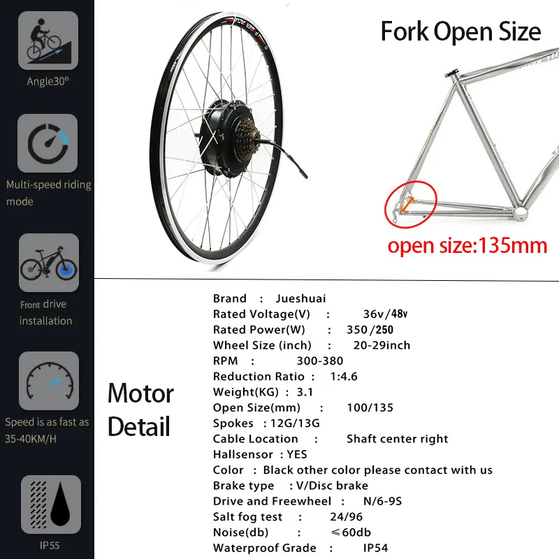 36V500W Ebike Conversion Kit 20'✦'&#x27700C Electric Motor Wheel 21AH Battery Bicycle E Bike kit Bicicleta Electrica |