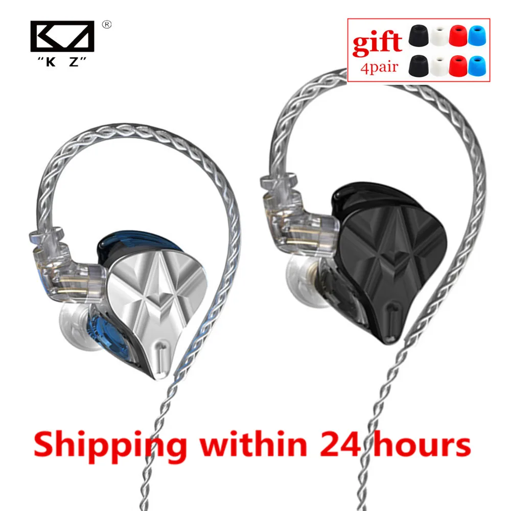 Наушники вкладыши KZ ASF 10BA Hi Fi наушники с шумоподавлением спортивные 10 BA