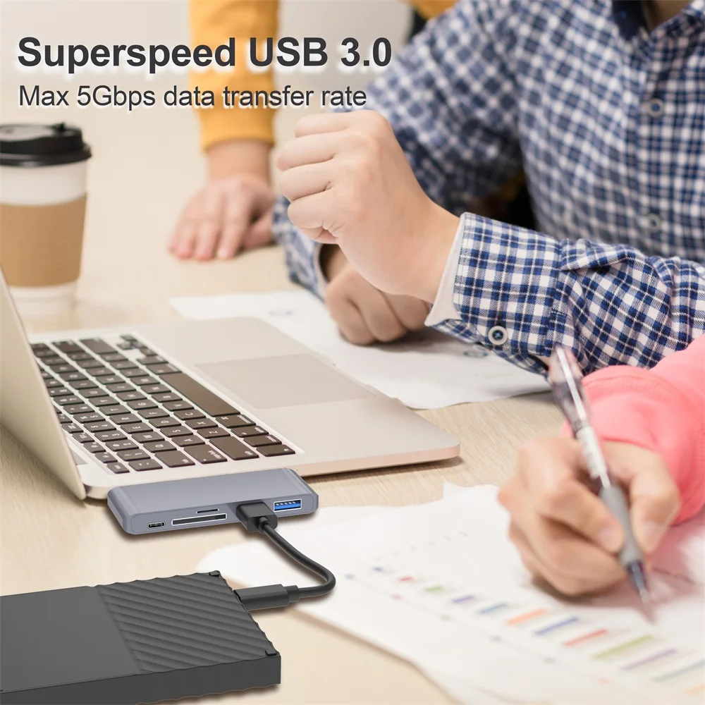 USB концентратор Type C на HDMI 4K док станция PD 100 Вт TF SD 3 0 для iPad Pro 2020 xiaomi huawei ПК Macbook