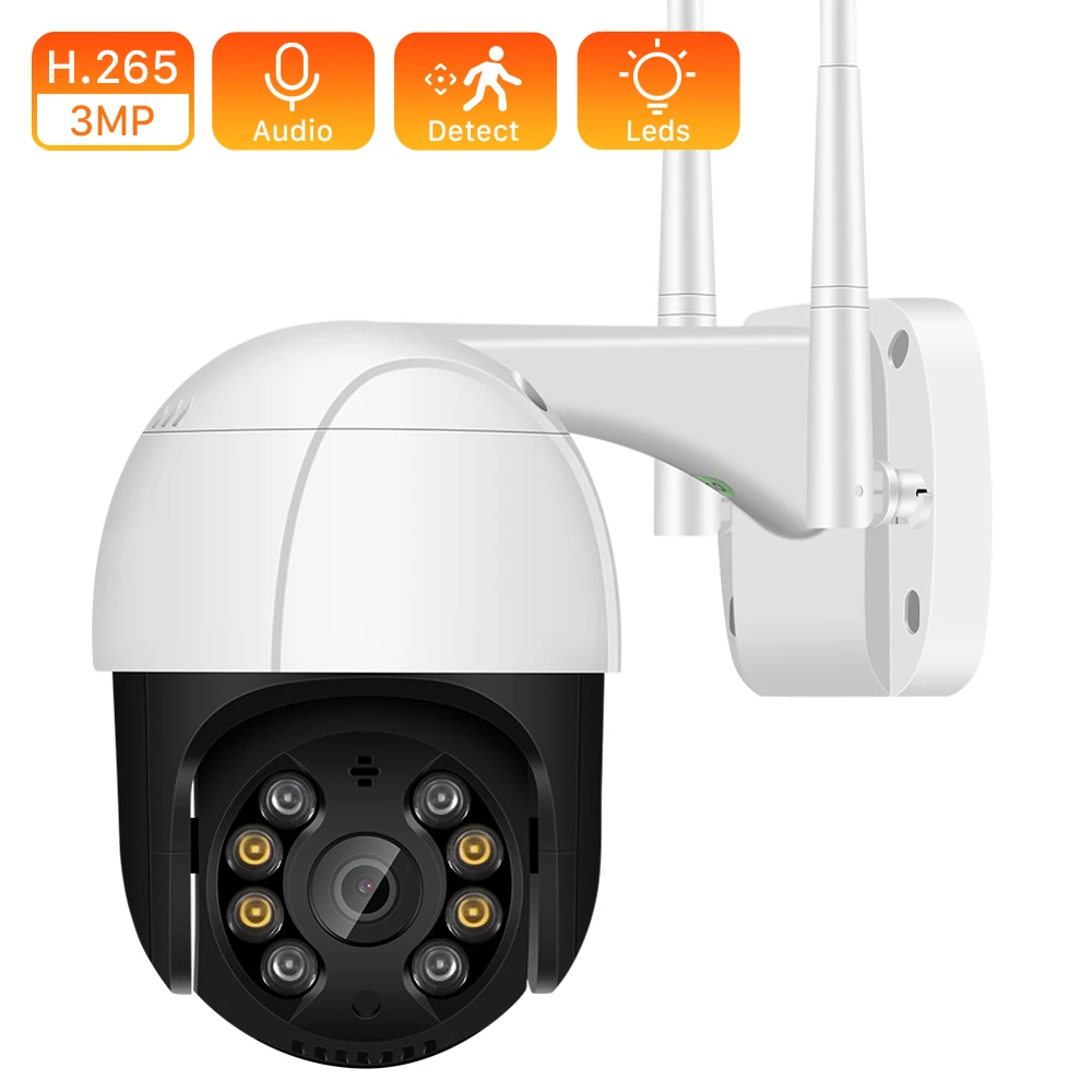 Камера ANBIIX H.265 PTZ Wi Fi IP 1080P скоростная купольная AI камера беспроводная ONVIF аудио для