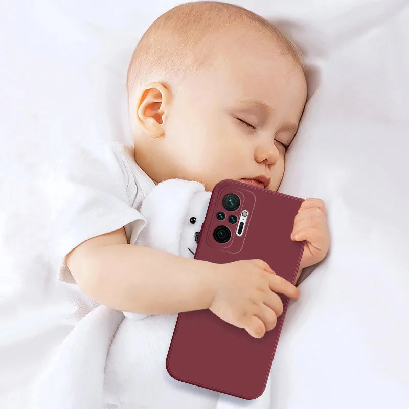 Square Silicone Phone Case For Xiaomi Redmi Note 10 Pro 9 Pro 10s 9s 8 Pro K40 30 20 Mi 10T Pro Poco X3 NFC Mi 11 Lite Back Case