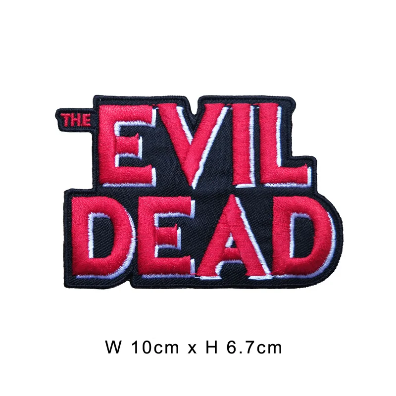 10 шт. из фильма ужасов Зловещие мертвецы с вышитым логотипом приклеивающиеся