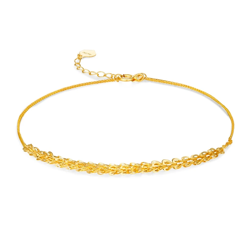 Браслет из 18 каратного желтого золота AU750 золотой браслет Phoenix Link|Гибкие и жесткие