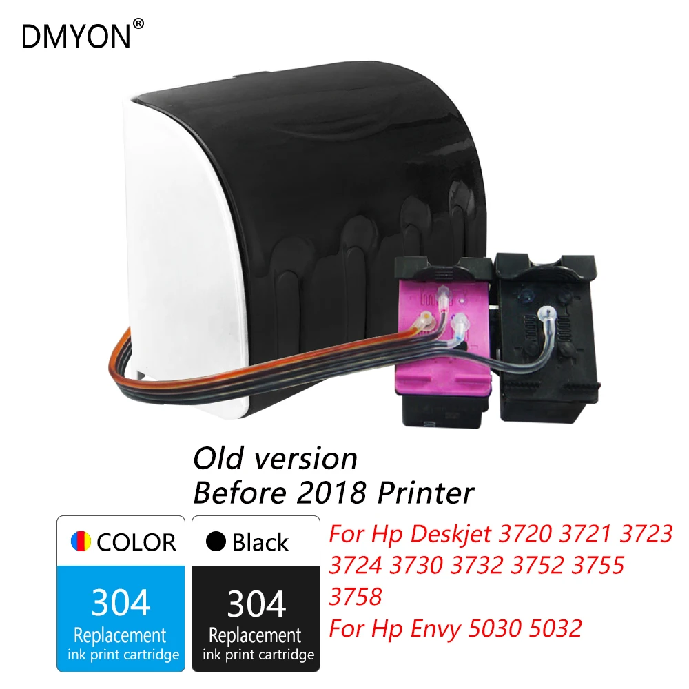 DMYON 304 СНПЧ Сыпучие Чернила совместимые XL для Hp Deskjet 3720 3721 3723 3724 3730 3732 3752 3755 3758 5030 5032