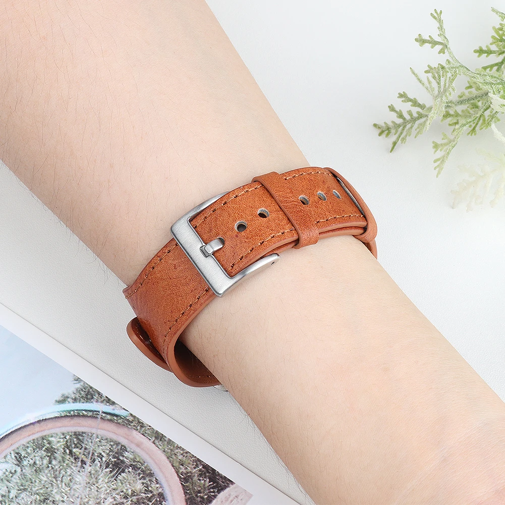 Ремешок кожаный для Apple Watch Band 44 мм 40 винтажный браслет IWatch 38 42 Iwatch Series SE 6 5 4 3 2 -