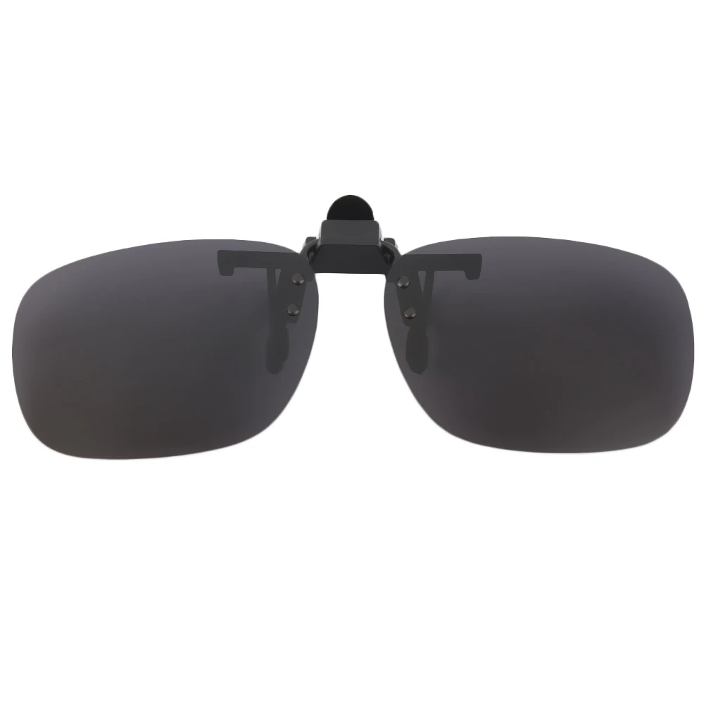 Polarized Clip On Sunglasses UV 400 TAC Plastic + Metal Clip-on Flip-up Driving Glasses lens Black/Brown Color | Аксессуары для