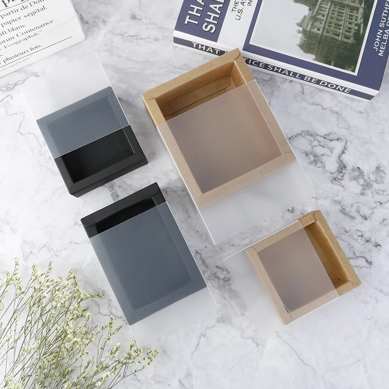 10 шт коробок для свадебного печенья конфетных тортов крафт-бумага упаковочная