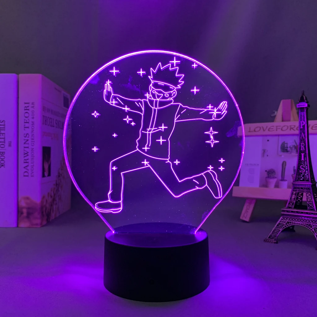 Anime Jujutsu Kaisen Led Lamp Satoru Gojo for Kid Bedroom Decor Nightlight Friend Birthday Gift Manga 3d Light | Освещение
