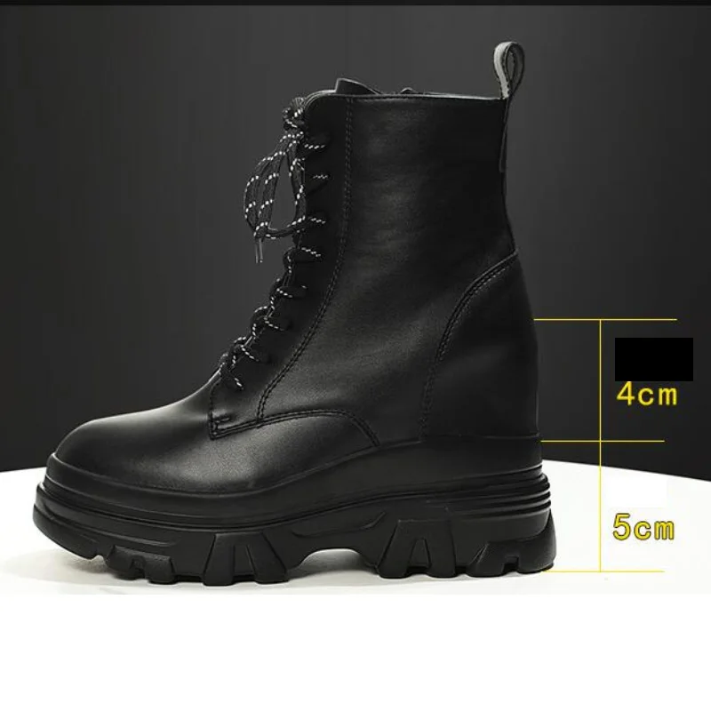 Женские ботинки в британском стиле зимние женские повседневные кроссовки на