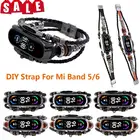 Винтажный кожаный браслет для Xiaomi Mi Band 3  4  56, ремешок в стиле ретро для Mi Band 6  5  43, плетеные веревочные браслеты