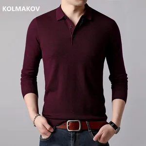 2020 осенне-зимний вязаный свитер для мужчин, повседневные мужские свитера, высокое качество, теплая трикотажная рубашка, шерстяной пуловер для мужчин