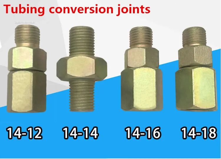 

Free shipping!Tubing conversion joints, high-pressure tubing conversion interface, test-tubing adapter, M14 to M12,M14,M16,M18