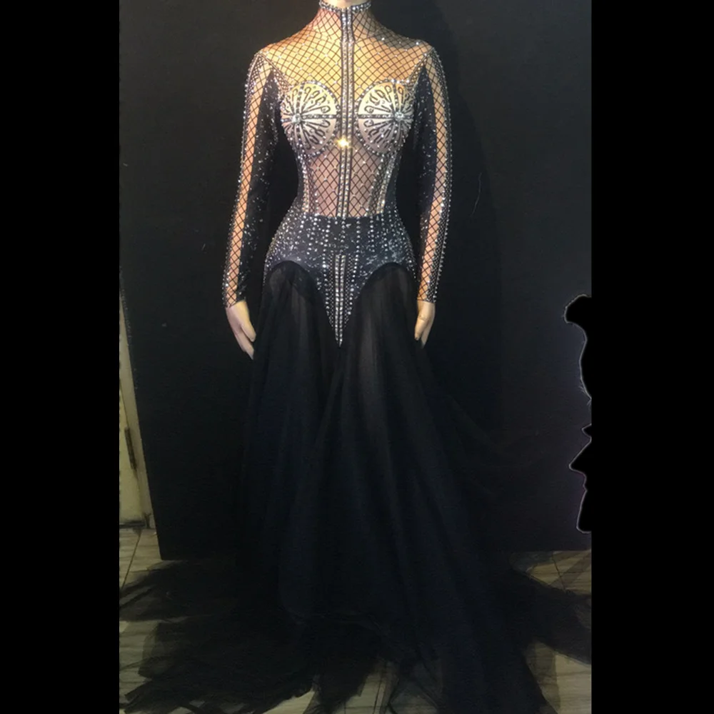 Пикантные вечерние праздничное Сетчатое платье со шлейфом Для женщин вечернее