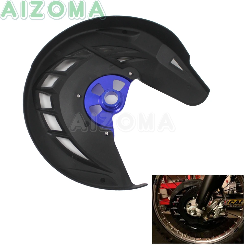 Мотоциклетные черные передние тормоза крышка диска защита для Yamaha YZ250 YZ450F YZ450 YZ450FX
