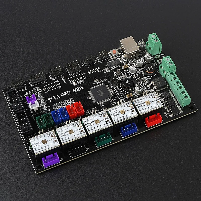 Материнская плата 3D принтера MKS GEN V1.4 + TMC2209 бесшумный привод совместим с Ramps1.4