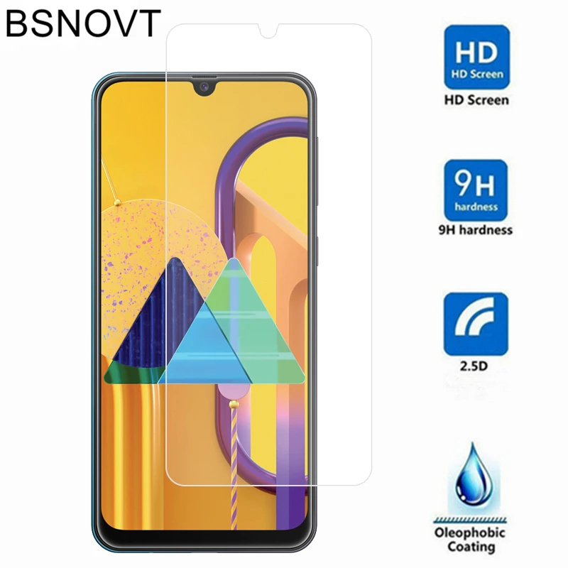 2 protectores de pantalla para Samsung Galaxy M30s vidrio templado para Samsung M30s pel&iacute;cula para Samsung M30s vidrio de 6,4 pulgadas BSNOVT-0